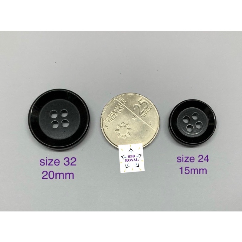 Coat Buttons (Stock 20) Size 24 and 32 (sold per dozen) | Shopee ...