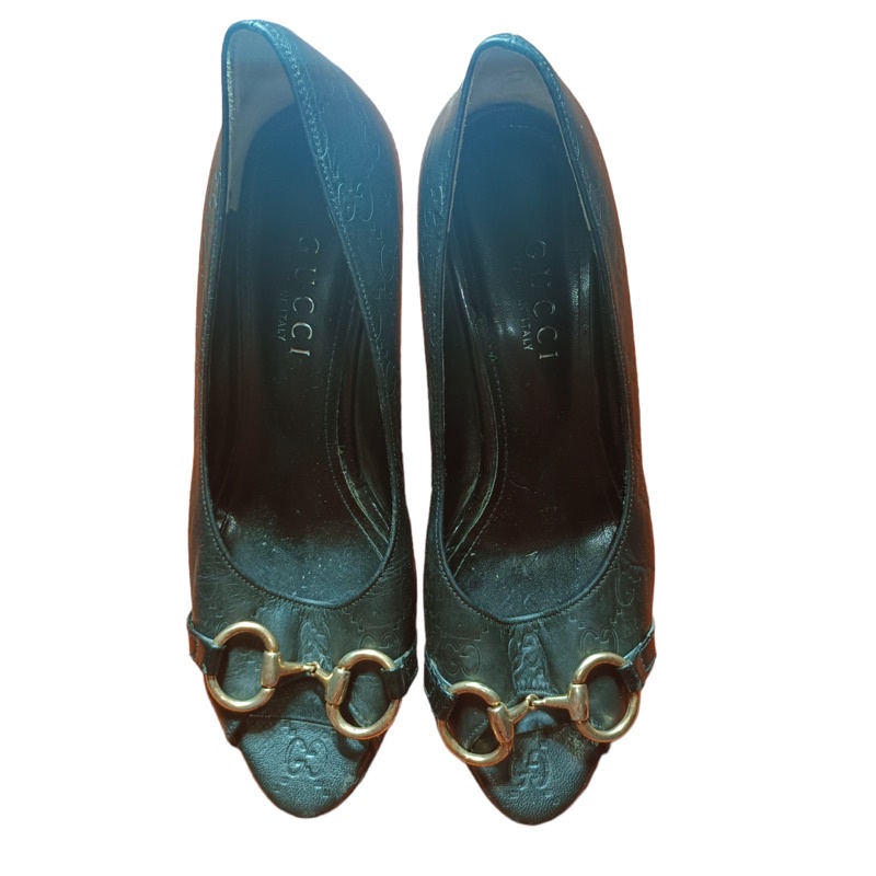 Gucci GG Black Pointed Heels Shopee Philippines