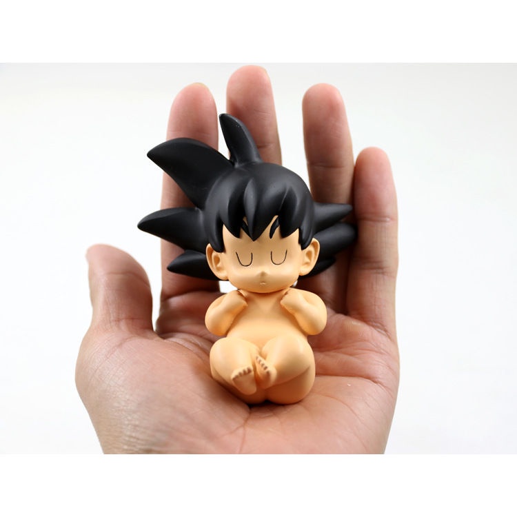 ins Anime Dragon Ball Sleeping Baby Childhood Goku Bathing Figure ...