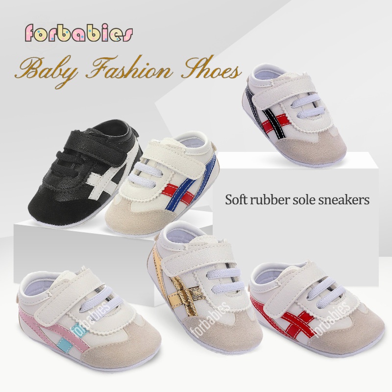 Classical Sneakers for baby boy girl Infants Toddler Antislip Soft rubber  sole fashion baby Shoes