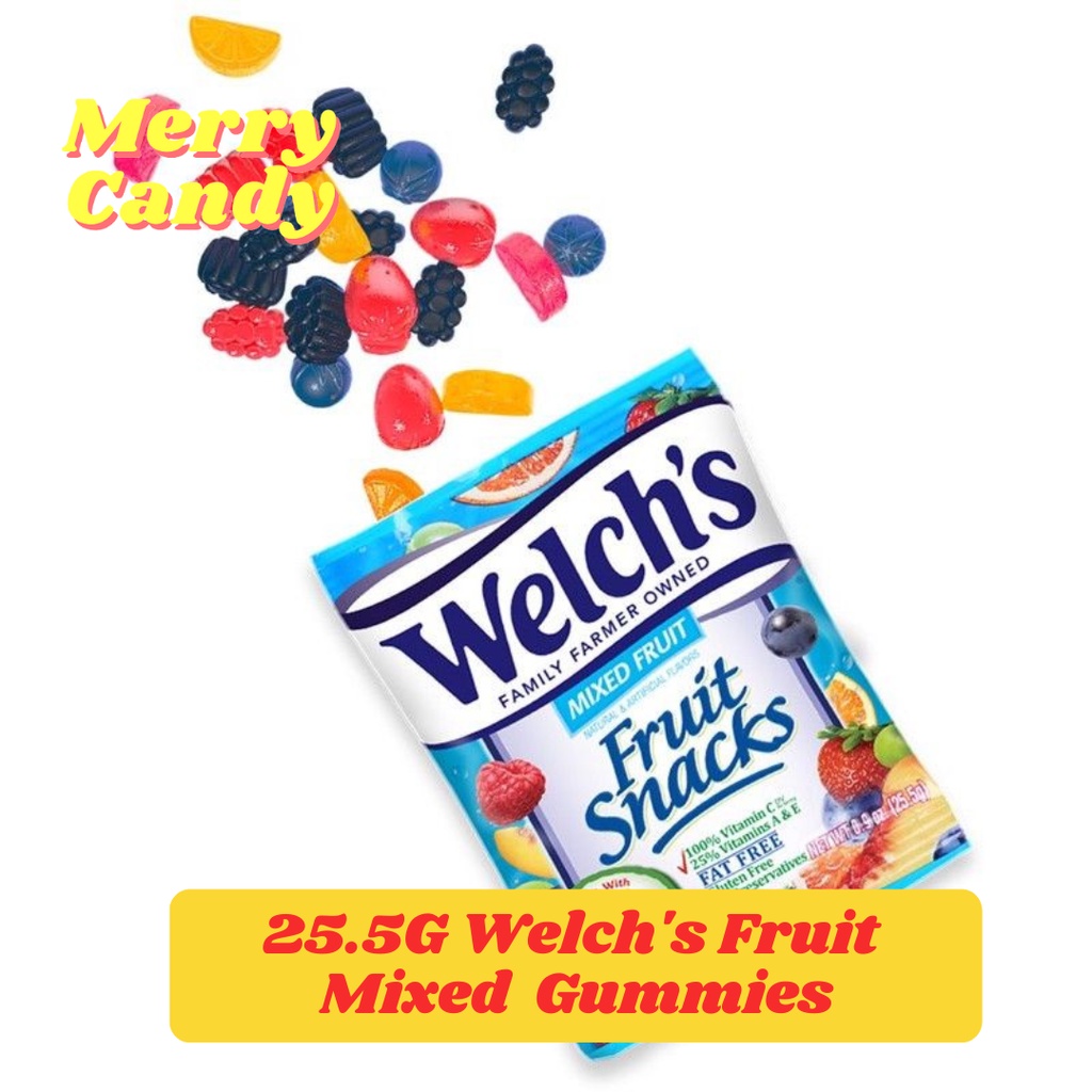 25.5G Original Welch's Fruit Mixed Snacks Gummies Shopee Philippines