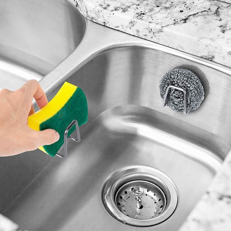 304 Stainless Steel Drain Rack Sponge Drain Rack Kitchen Cloth Steel ...