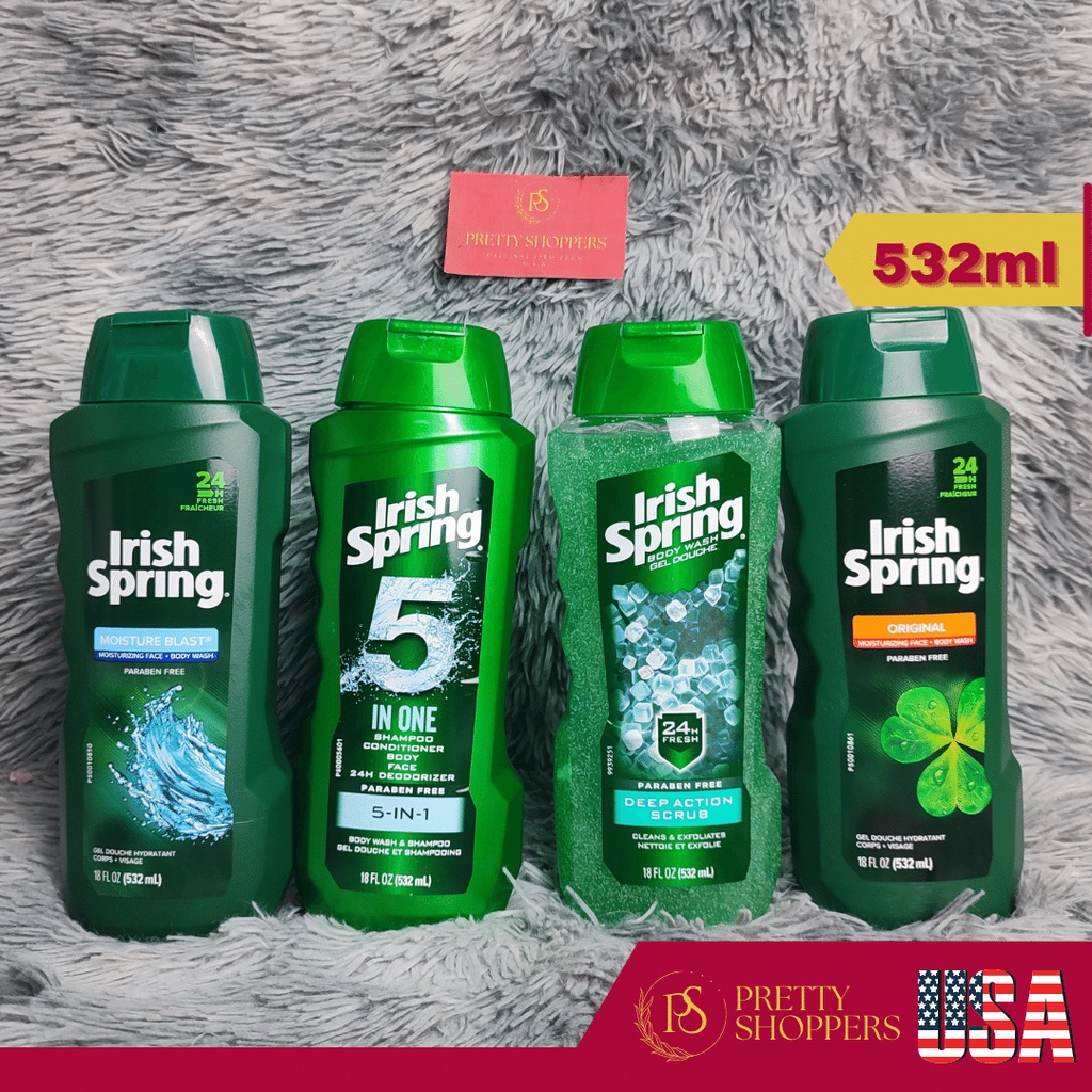 Irish Spring Moisture Blast Body Wash 532 mL | Shopee Philippines