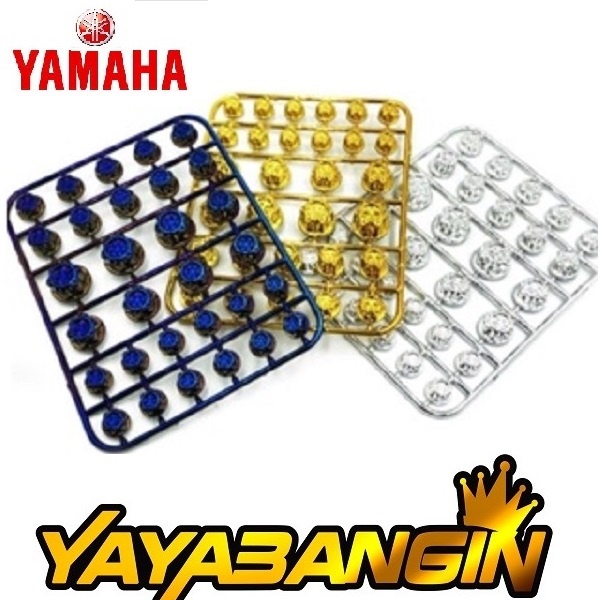 YAMAHA Ytx 125 30pcs Motorcycle Bolt Caps Screw Nut Cover 5 Color ...