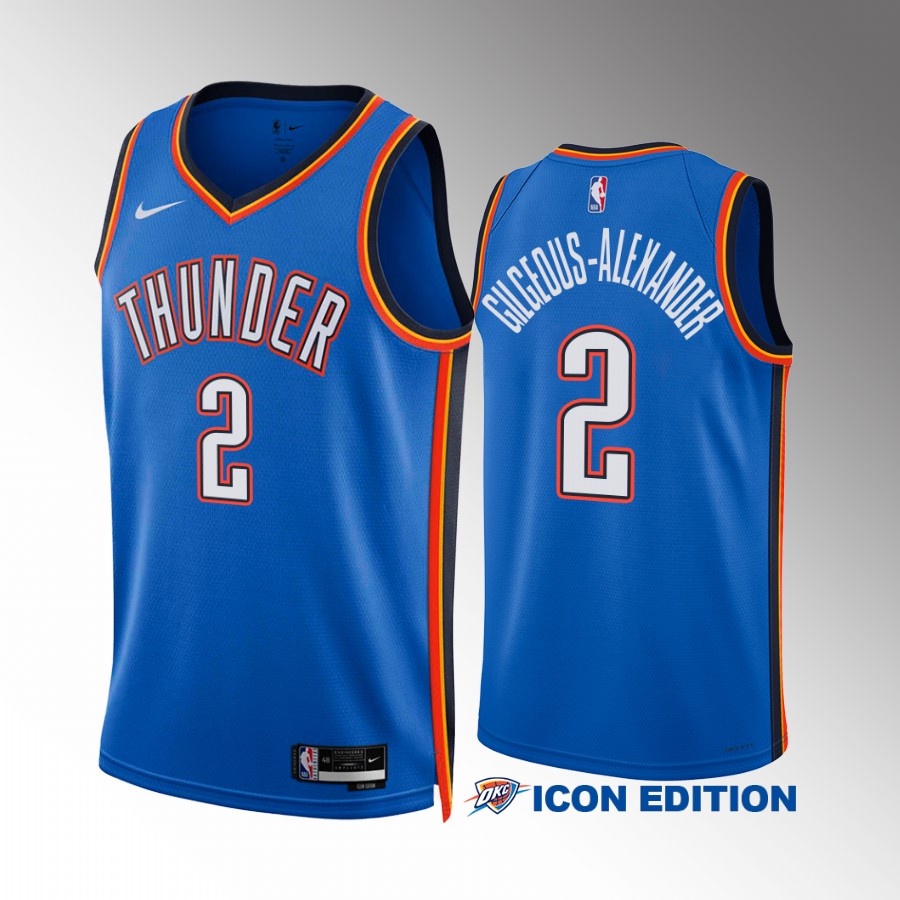 2022-23 New Oklahoma City Thunder Number 2 Shai Gilgeous Alexander 