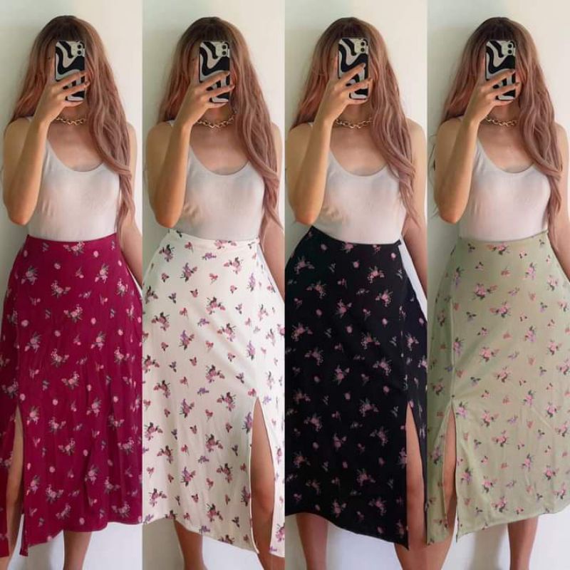 Long skirts without slits best sale