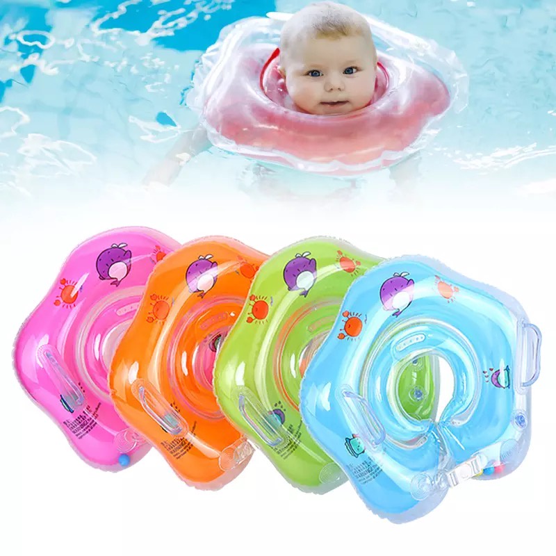Swimming Baby Neck Floater Neck Ring Safety Infant Float Circle ...