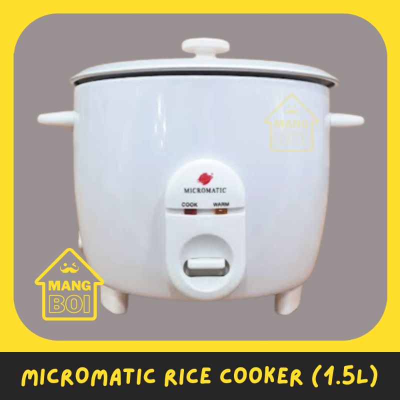 Micromatic Rice Cooker 1.5Liters | Shopee Philippines