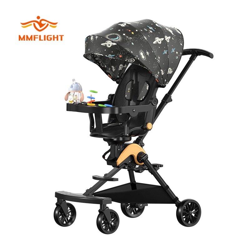 Mmflight Baby Stroller 360 Rotating Portable Lightweight TwoWay Sit