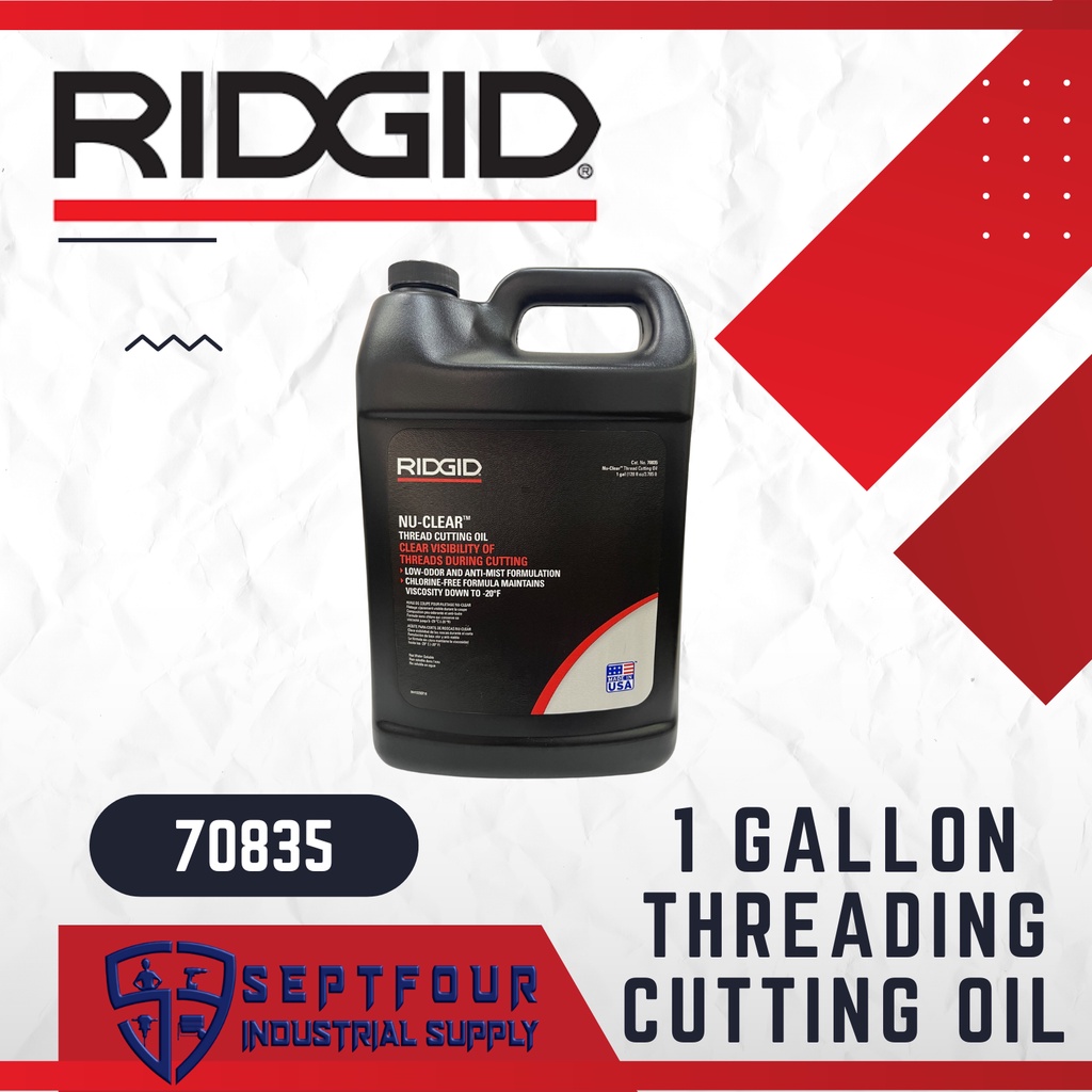 Ridgid 1 Gallon Threading Cutting Oil Electric Pipe Threader Machine