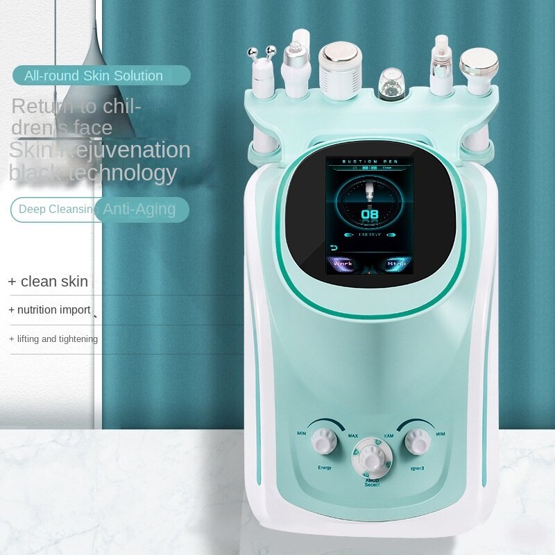 New 6 in 1 hydrogen oxygen small bubble cleaning blackhead instrument ...