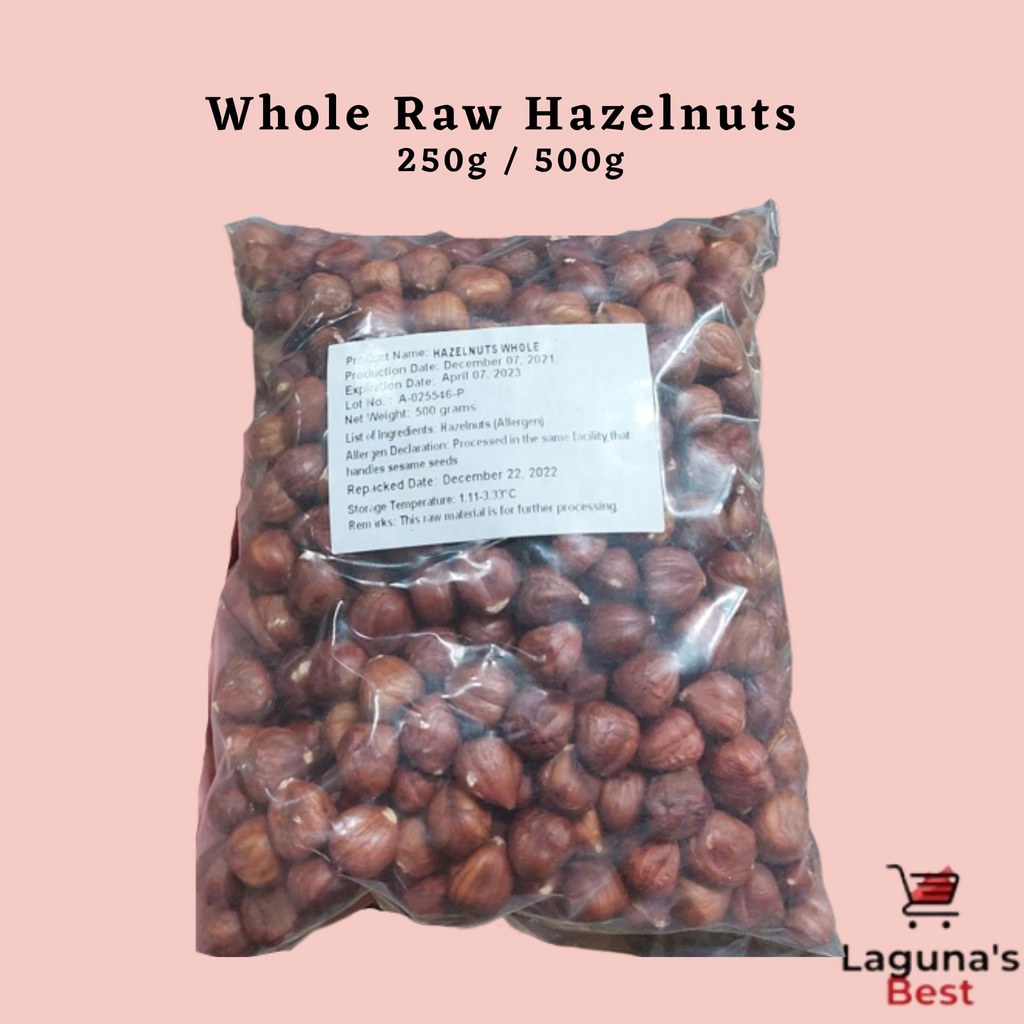 Whole Raw Hazelnuts 250g / 500g Shopee Philippines