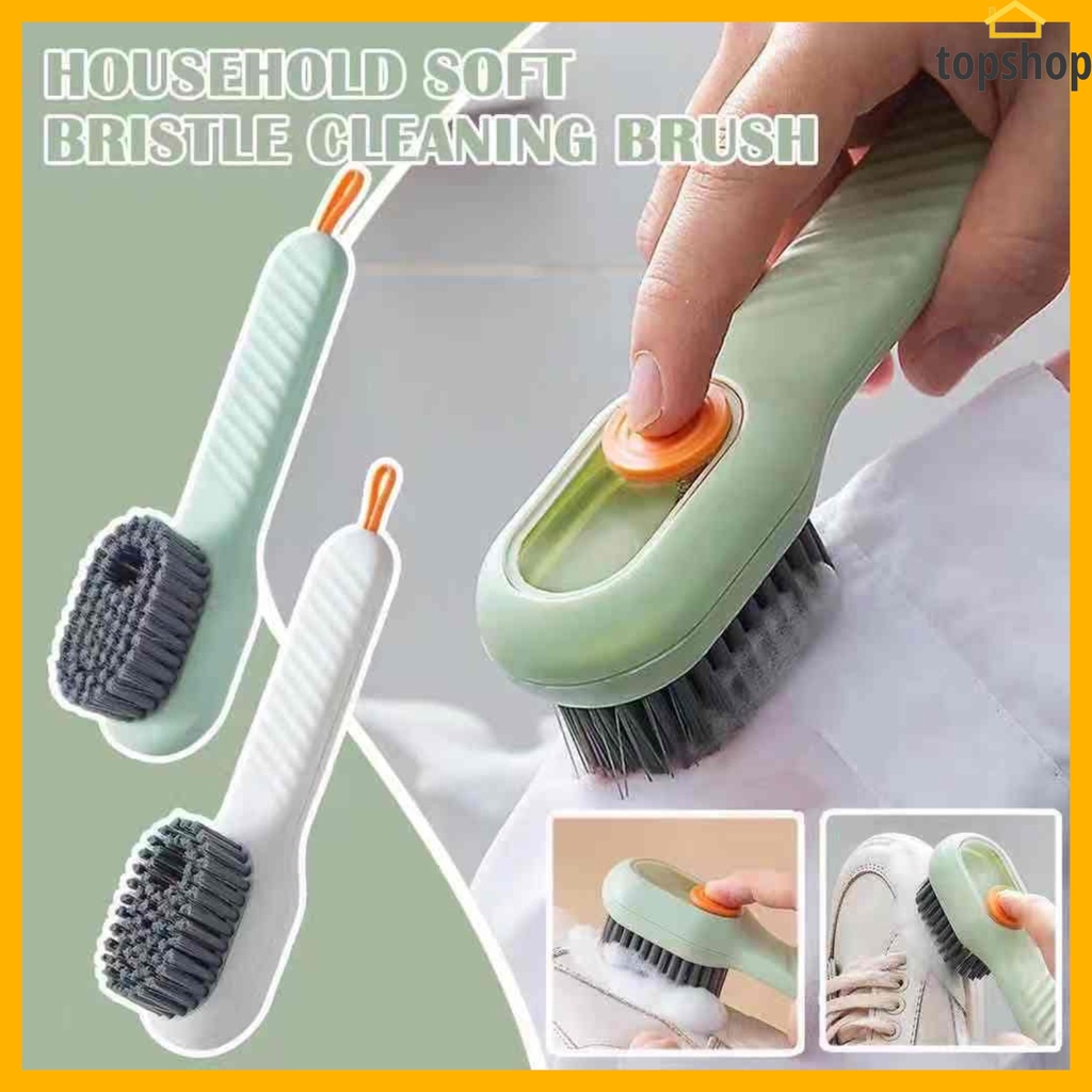 Multifunctional Liquid Shoe Brush Cleaners Soap Dispenser