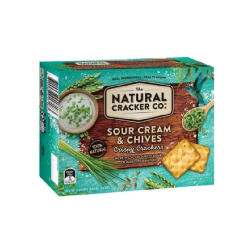 The Natural Cracker Co. Sour Cream & Chives 160g Shopee Philippines