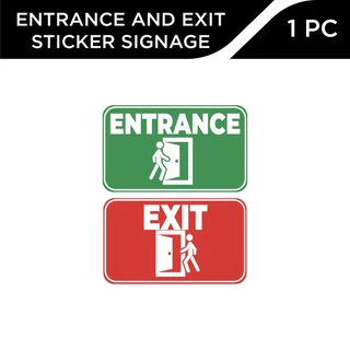 Shop entrance exit signage for Sale on Shopee Philippines
