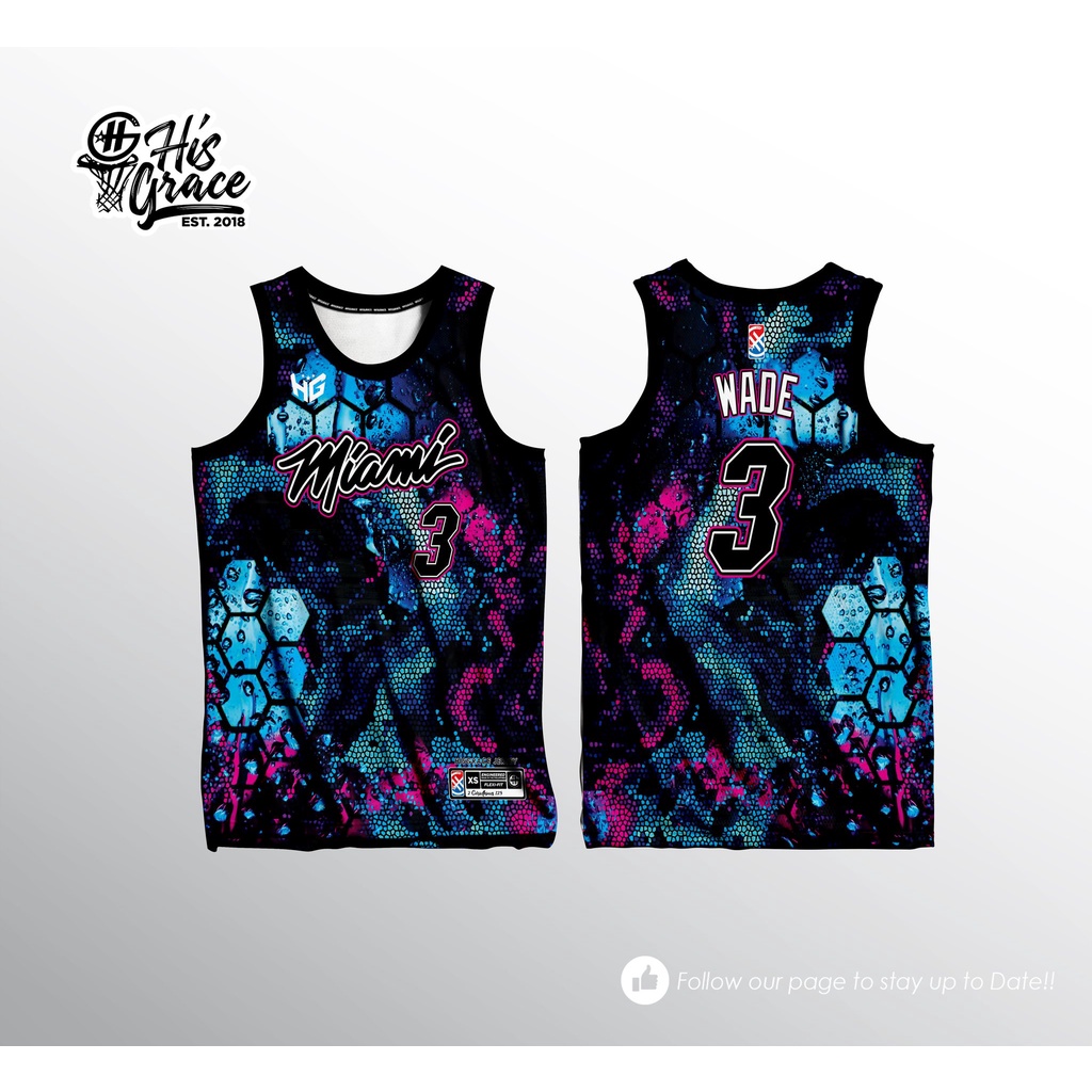 40 HG CONCEPT MIAMI HEAT FULL SUBLIMATION JERSEY | Shopee Philippines