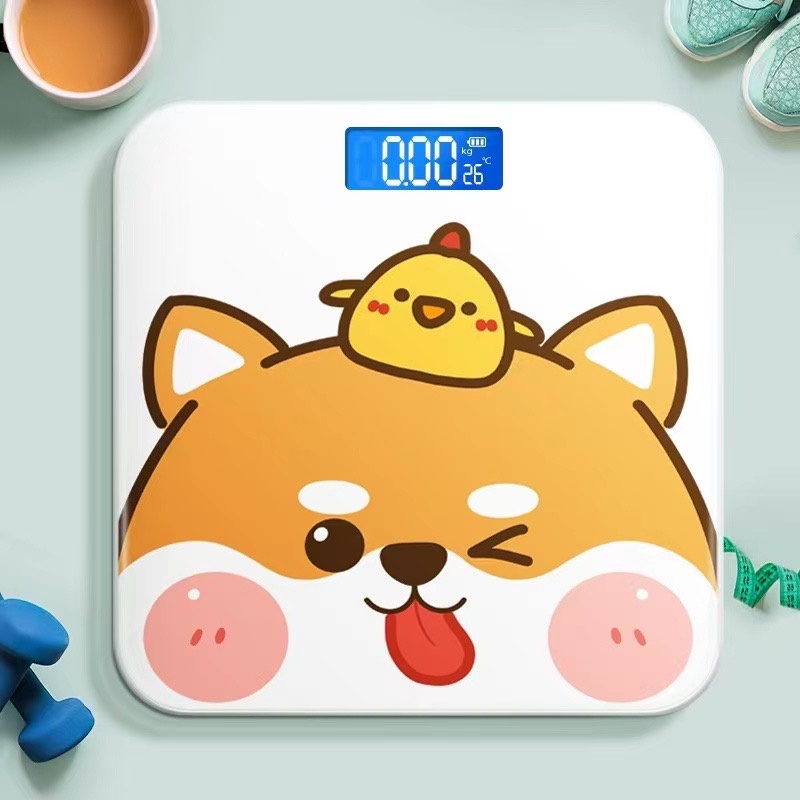 Cartoon Human Scale Mini Electronic Weighing Scales Home | Shopee ...