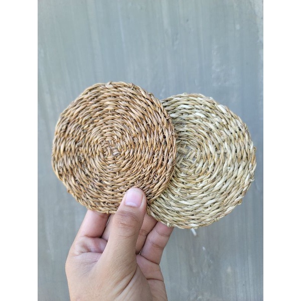 Native Pandan Twine Coaster 4 - 5 inch | Shopee Philippines