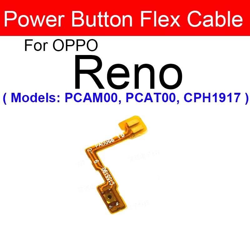 Power Volume Flex Cable For OPPO Reno Ace 2 Z 2 2F 2Z 10X Zoom Power ...