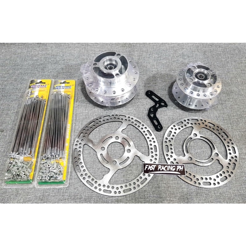 HUB SET RAIDER 150 carb fi w/ free bearing spacer lighten disc yaguso