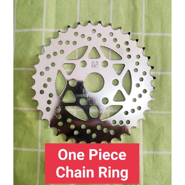 Pignon Vélo Lowrider 36 Dents Style Toile D'araignée Chromé - Pour Cadre Carré