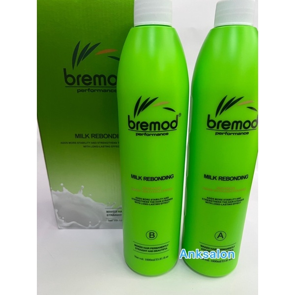 Bremod Milk Rebonding 1000 Ml X2 Hair Rebonding Set A And B Hair ...