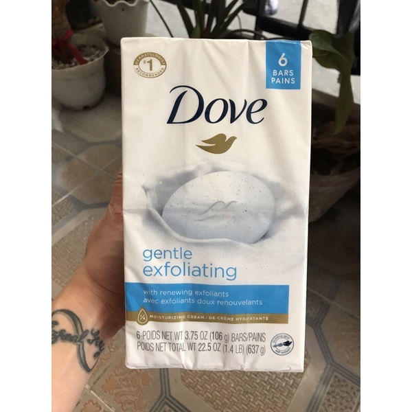 Authentic Dove Gentle Exfoliating Beauty Bar 106g 6 Bars Shopee