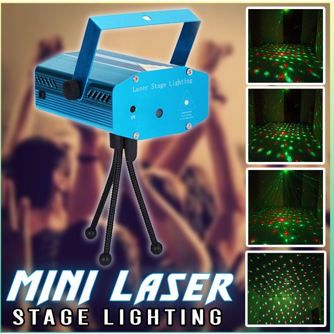 Mini Laser Stage Lighting Holographic Laser Star Projector Disco Light ...