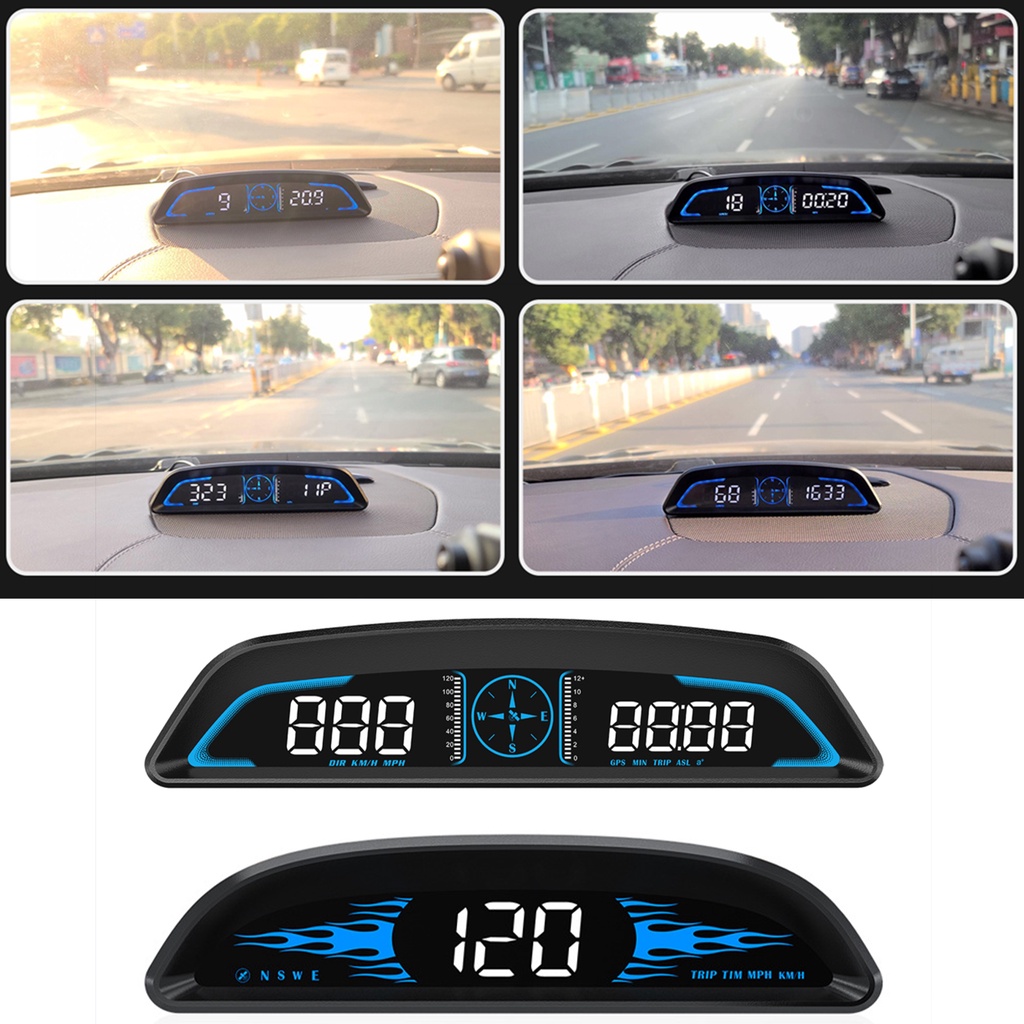 Car HUD Speedometer Universal HeadUp Display Digital Car HeadUp