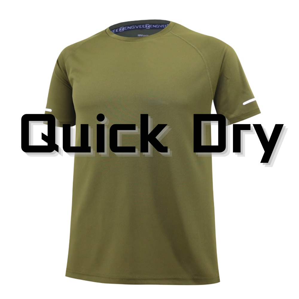 JOJO t Dri Fit Shirt Green Crewneck Plain Plus Size t shirt for men