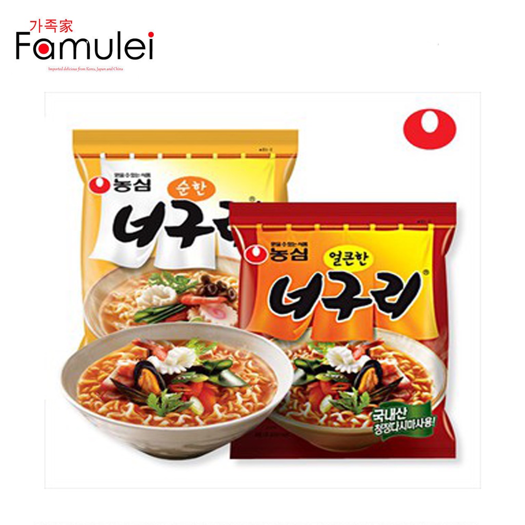 Nongshim Neoguri Seafood Spicy & Mild Ramyun Noodles 120g | Shopee ...