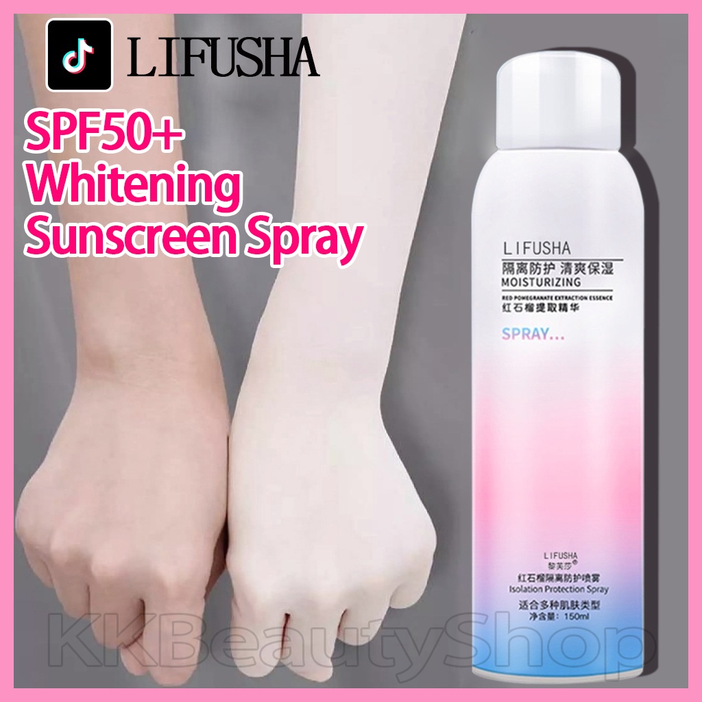 LIFUSHA SPF50+ Sunscreen Spray UV Isolation Protection Whitening ...