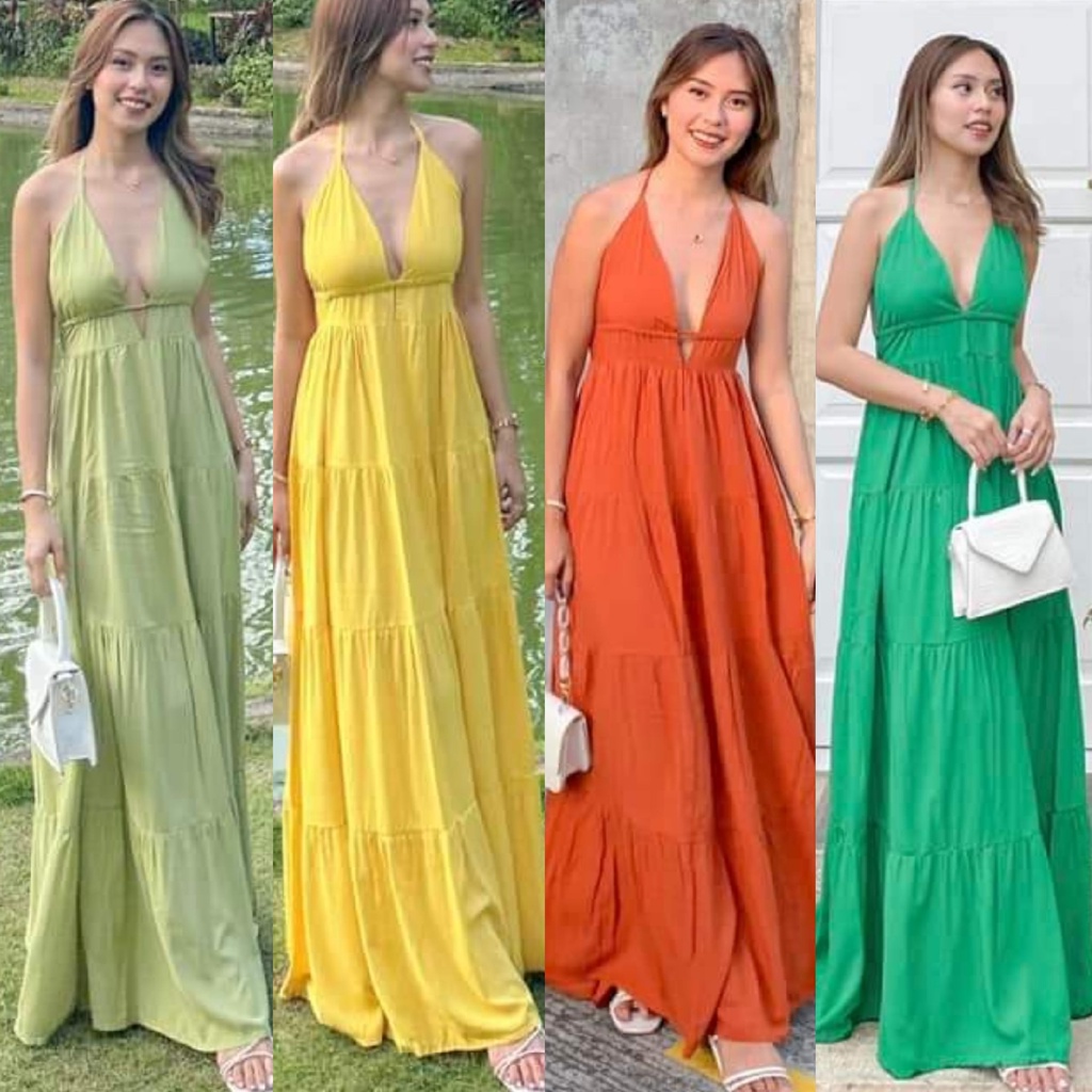 CHALLIS FRANCESCA SEXY BACK BOHO MAXI LONG SUMMER WEDDING ENTOURAGE