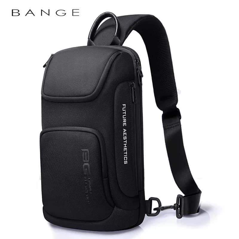 BANGE 7565 Crossbody Bag For Men Portable Waterproof Shoulder Messenger ...