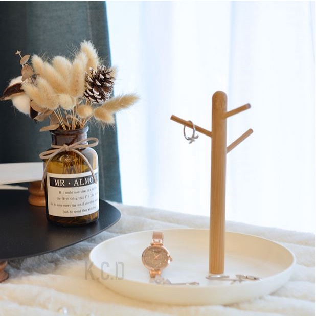 Branch Jewelry Rack With Rotatable Base and Storage Box Tree Tower Rack ...