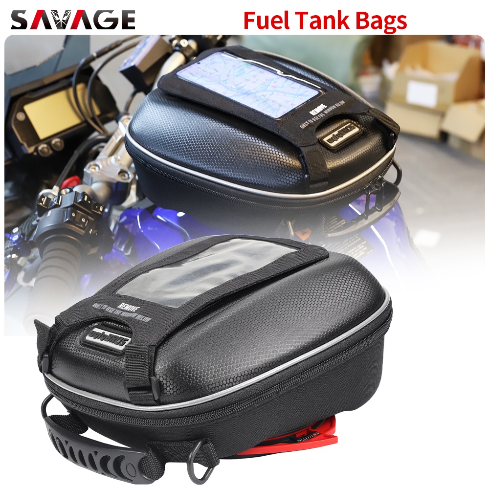 Aramox ATV Front Saddle Bag - 600D Oxford Fuel Storage Pouch For Dirt Bike & Snowmobile