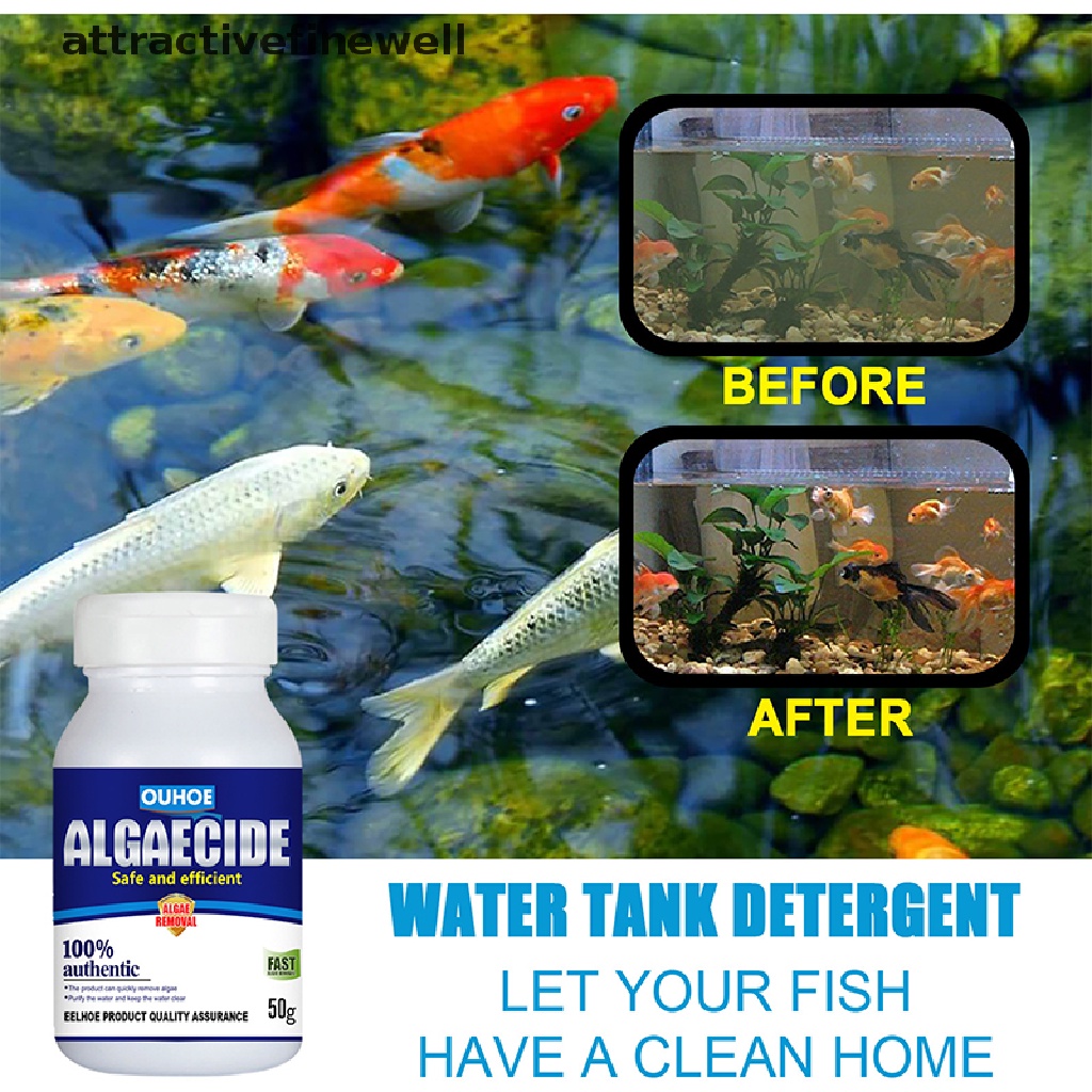 [attractivefinewell] Freshwater Aquarium Algaecin Water Algae Remover