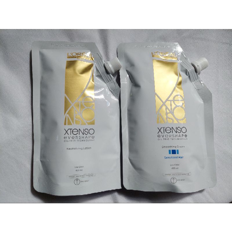 Loreal Xtenso Hair Rebonding Cream Sensitized Variant 400ML Shopee