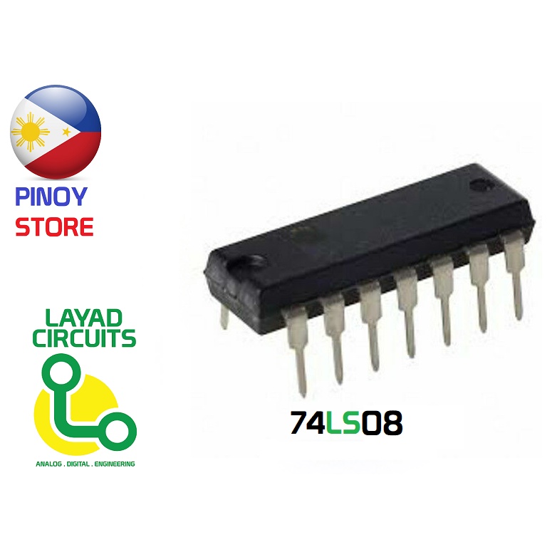 74LS08 AND Gate 7408 logic circuit IC gate Quad 14 pin digital ...