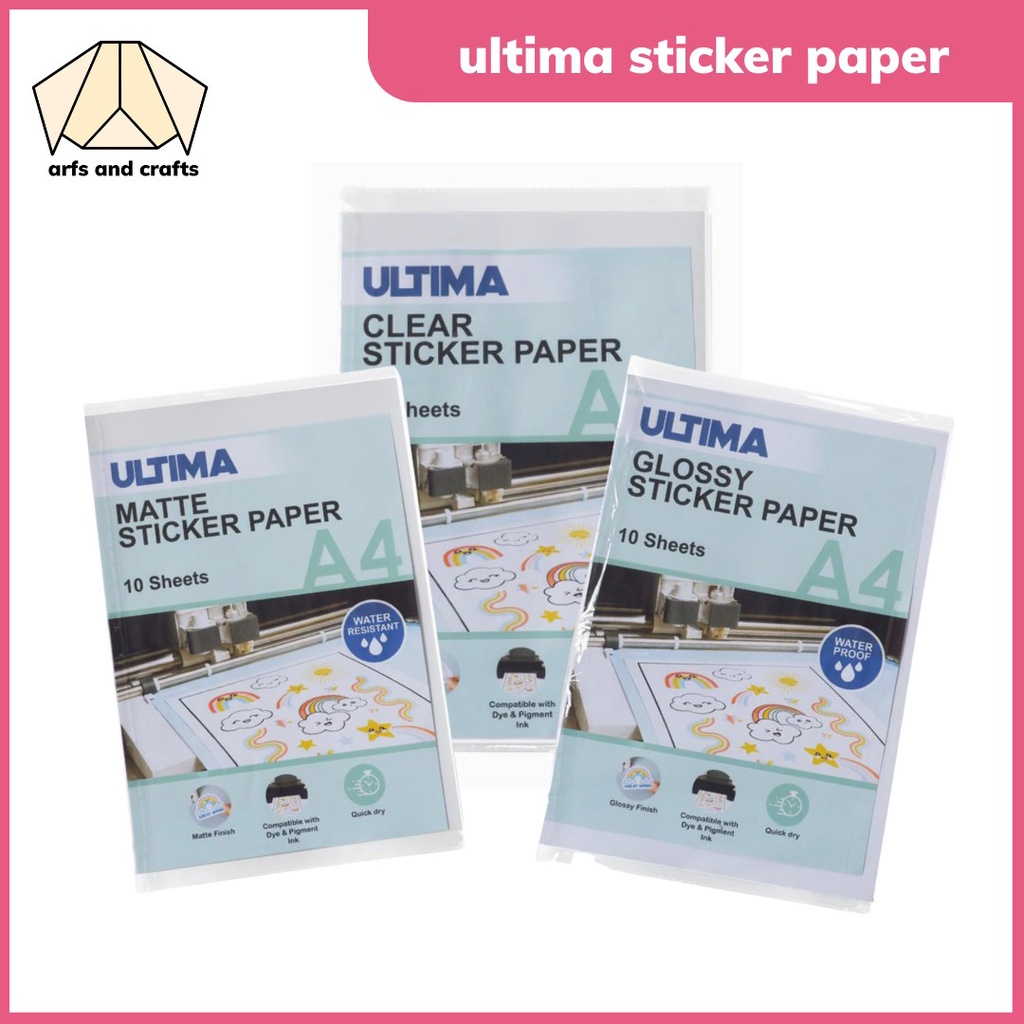 Ultima Sticker Paper Shopee Philippines