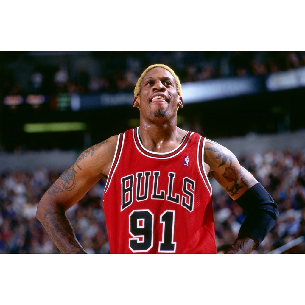 Basketball Jersey Dennis Rodman Chicago Bulls 91 Customized Name