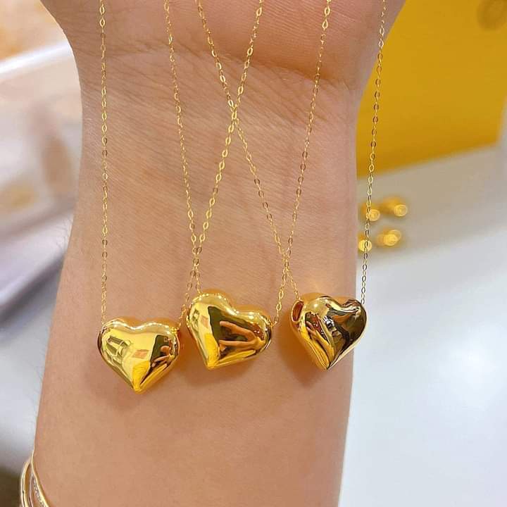 IVANA NECKLACE WITH TAUCO CHAIN 18K SAUDI GOLD | Shopee Philippines
