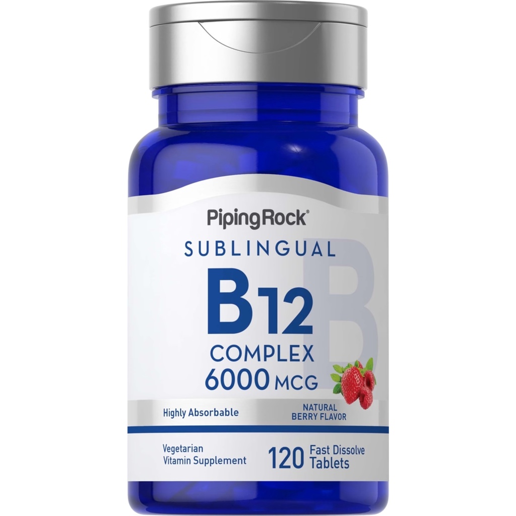 Vitamin B12 Complex 6 000 mcg. (120 Tablets) B12 Methyl Kobalamin