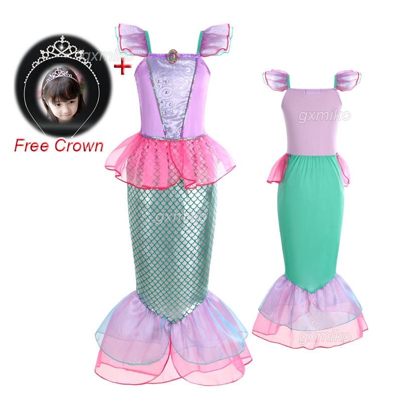 Kids Dress Mermaid Dress for Kids Girl Little Mermaid Costume Kids ...