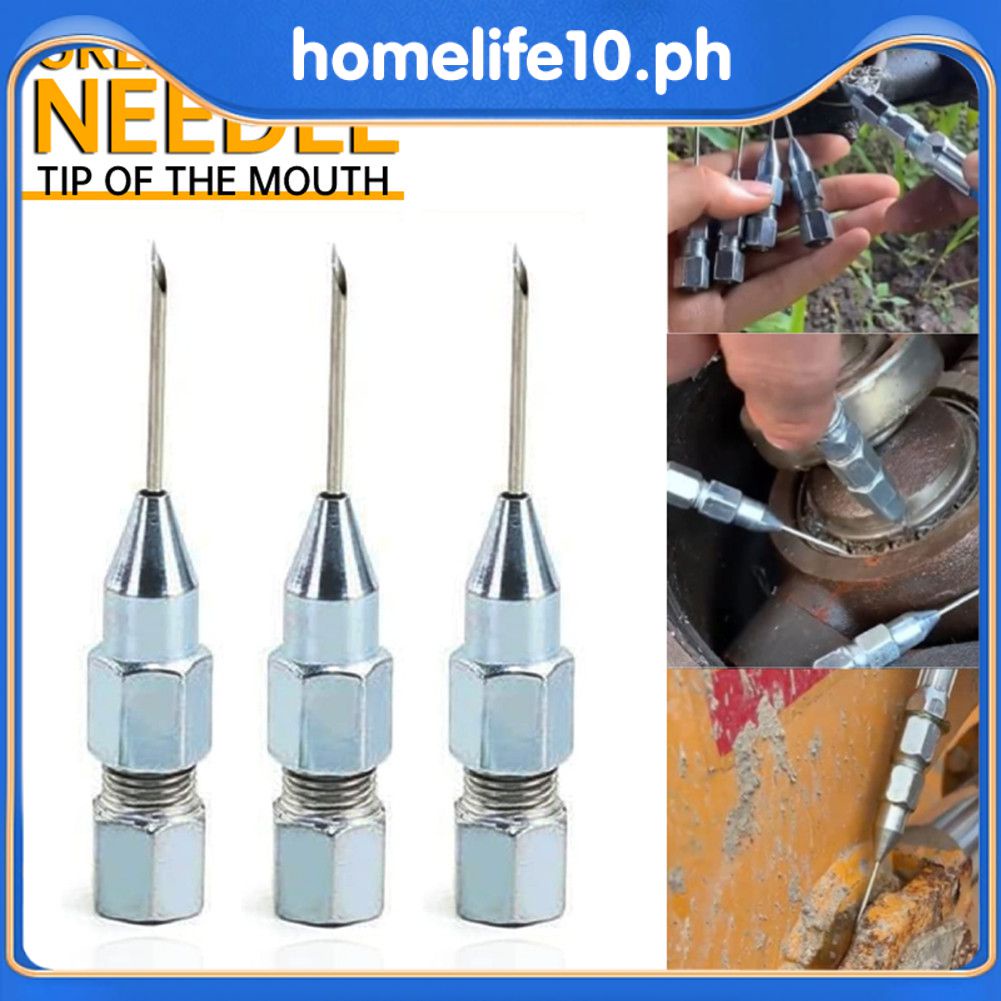 Removable Needle Nose Grease Gun Head Injector Needle Adapter For
