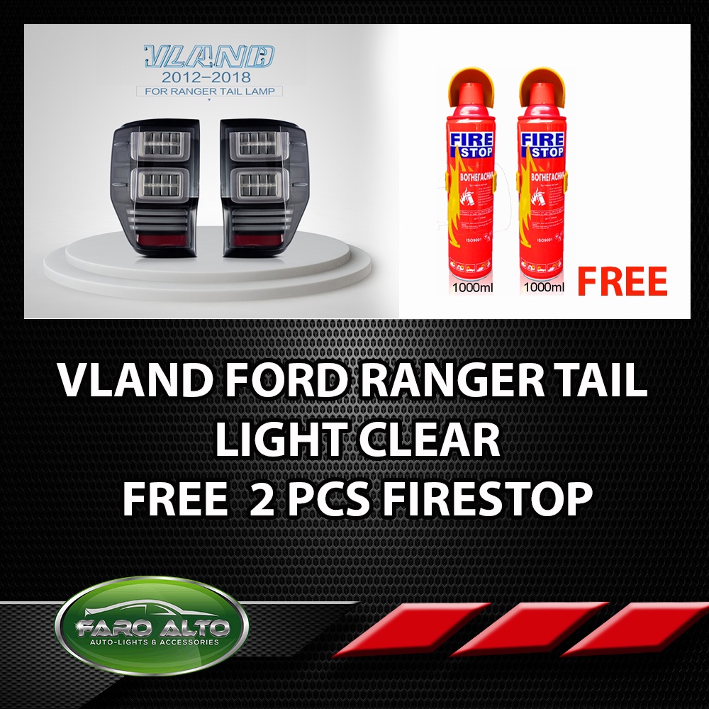 Ford Ranger Vland Tail Light Clear free 2 pcs firestop | Shopee Philippines
