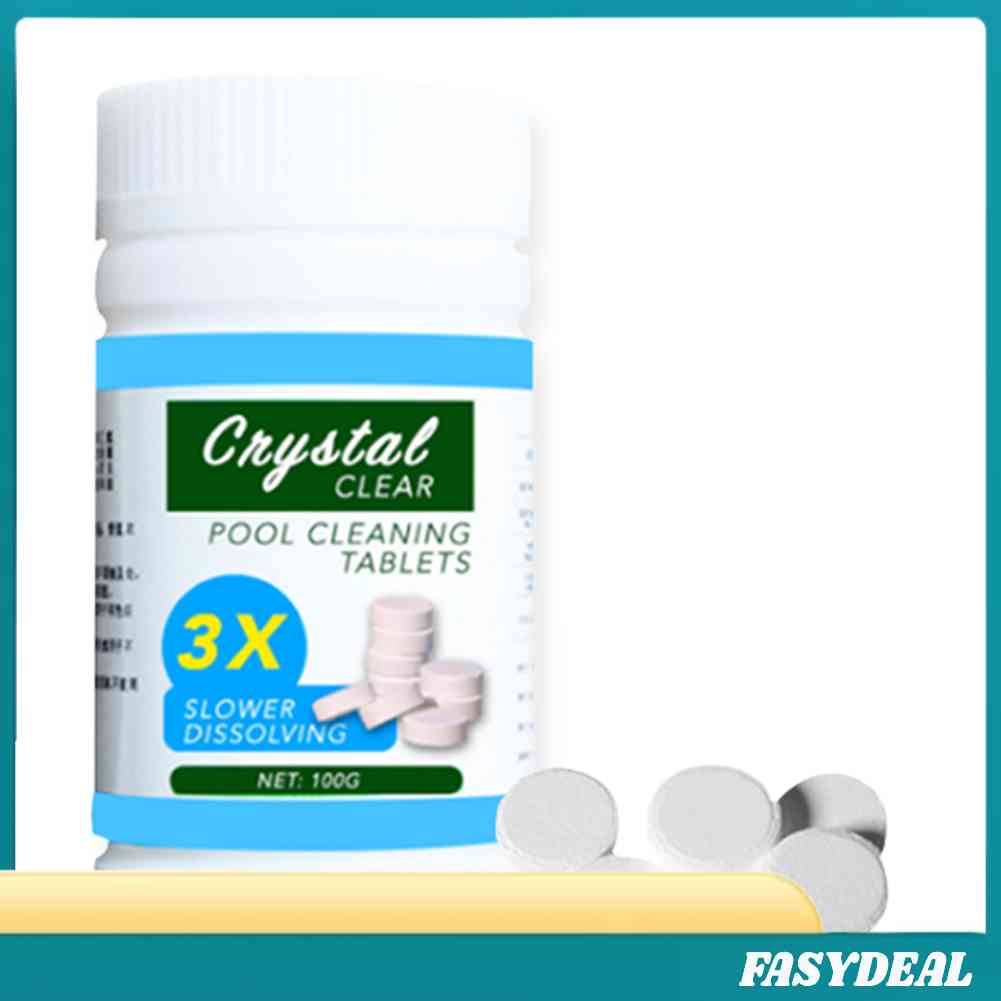 50/100g/Bottle Swimming Pool Cleaning Multi Use Effervescent Tablets ...
