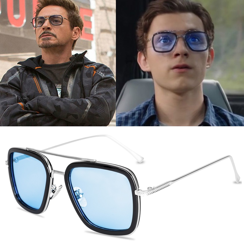 Tony Stark Glasses Men Women Sunglasses Iron man Eyewear Steampunk Sun ...