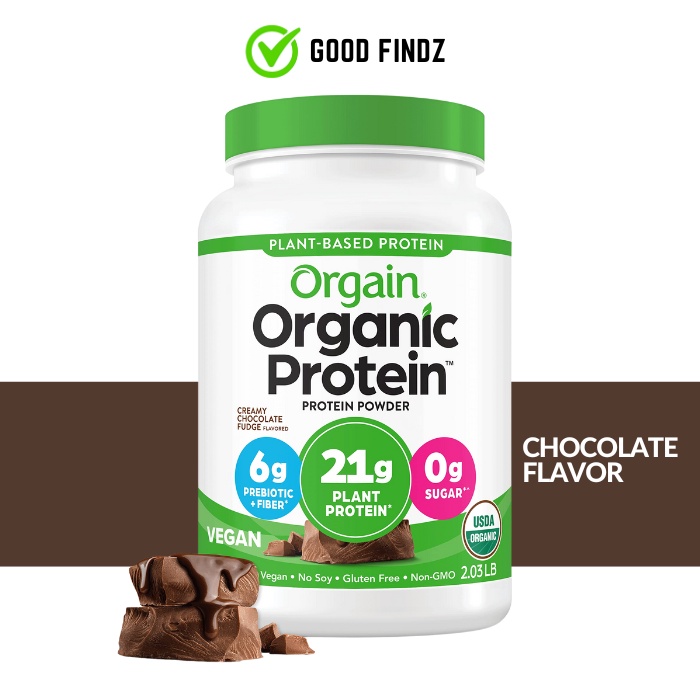 Orgain Organic Protein and Superfoods Plant Based Protein Powder