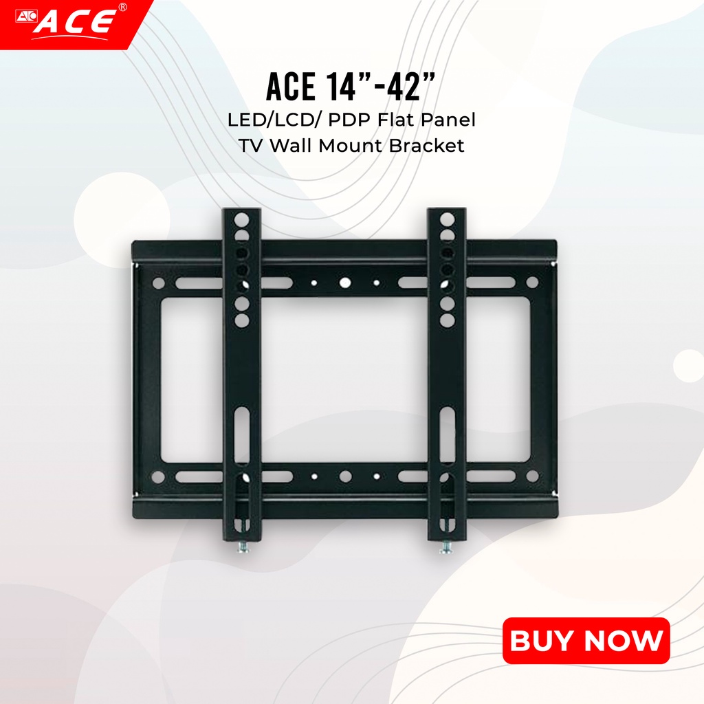 Ace Led Lcd Pdp Flat Panel Tv Wall Mount Wall Bracket Shopee Philippines